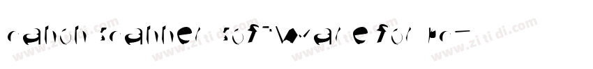 canon scanner software for pc字体转换
